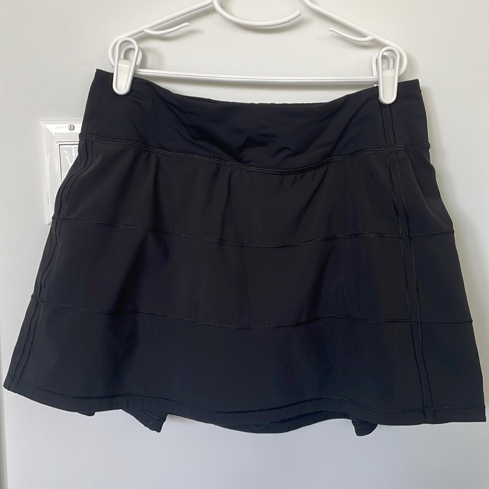 Lululemon Pace Rival Midrise Skirt - black 6 tall